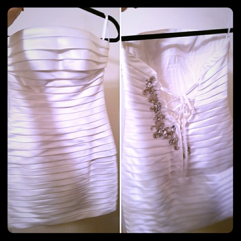HOT wedding dress with tear away mermaid train